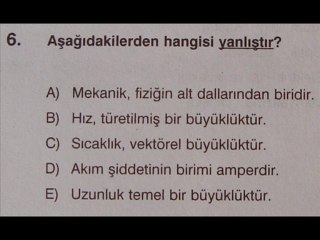 FİZİĞİN DOĞASI TEST 10