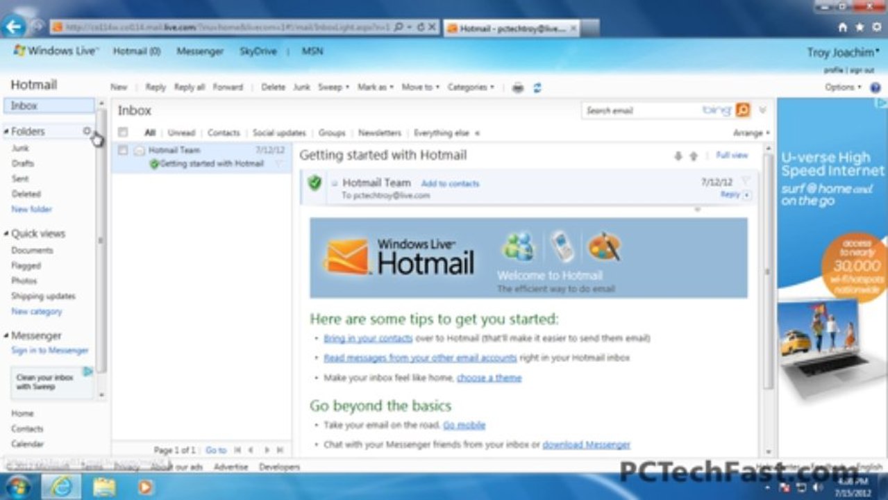 Receiving and Reading Email