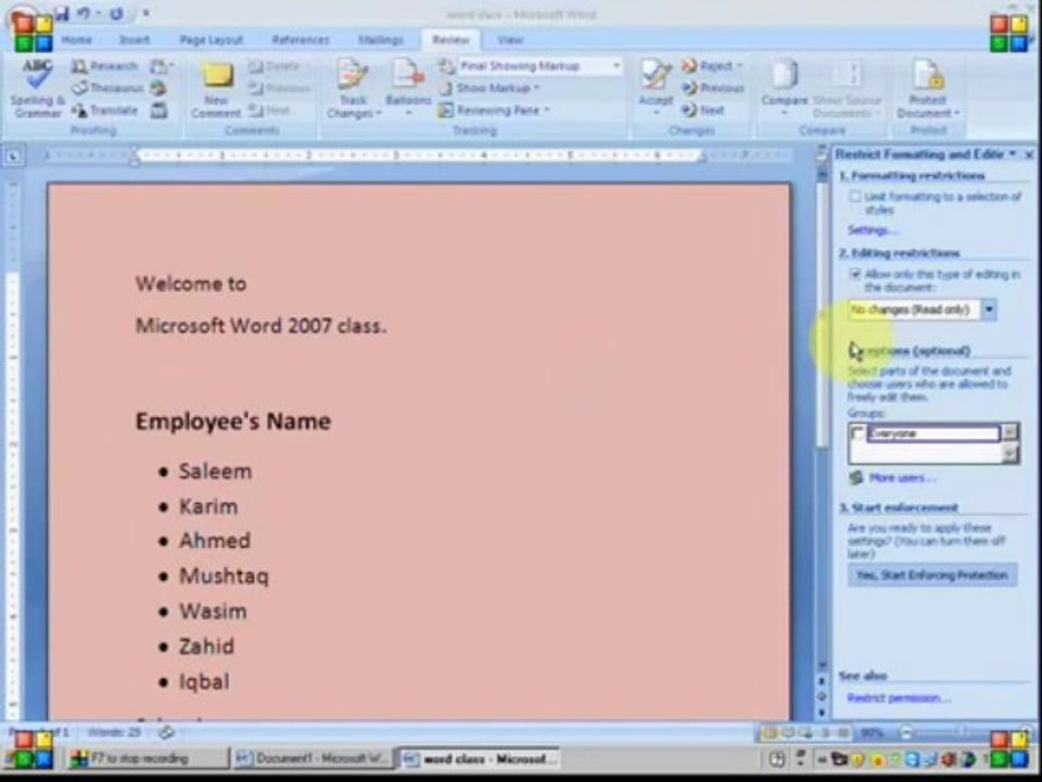 Word 2007 Tabs Part 20