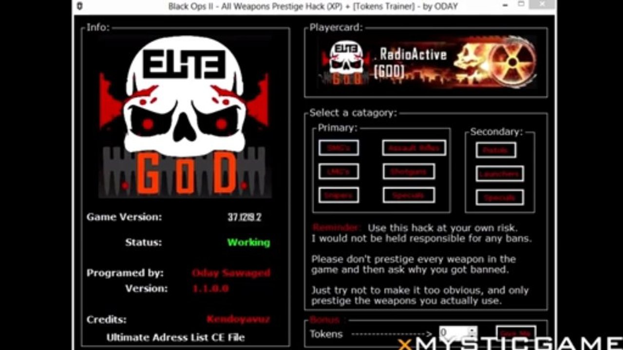 NEW August 2013 Black Ops 2  All Weapons Prestige Hack MAX XP BRAND