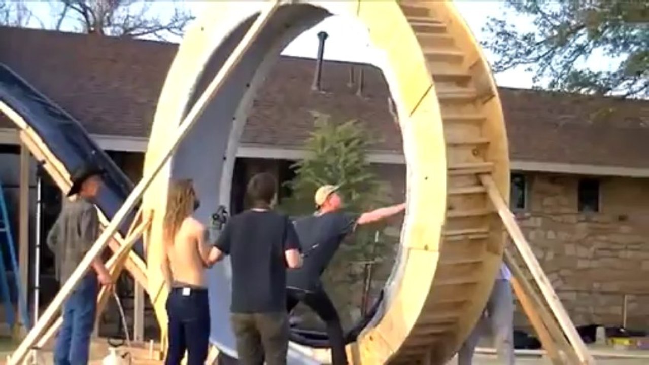 Looping sur toboggan humide