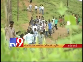 Five gates of Lower Manair Dam opened