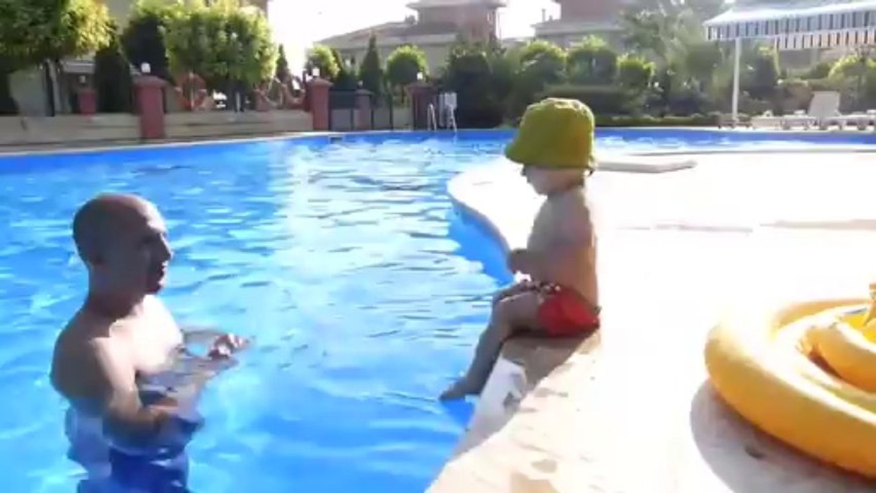 Paul à la piscine