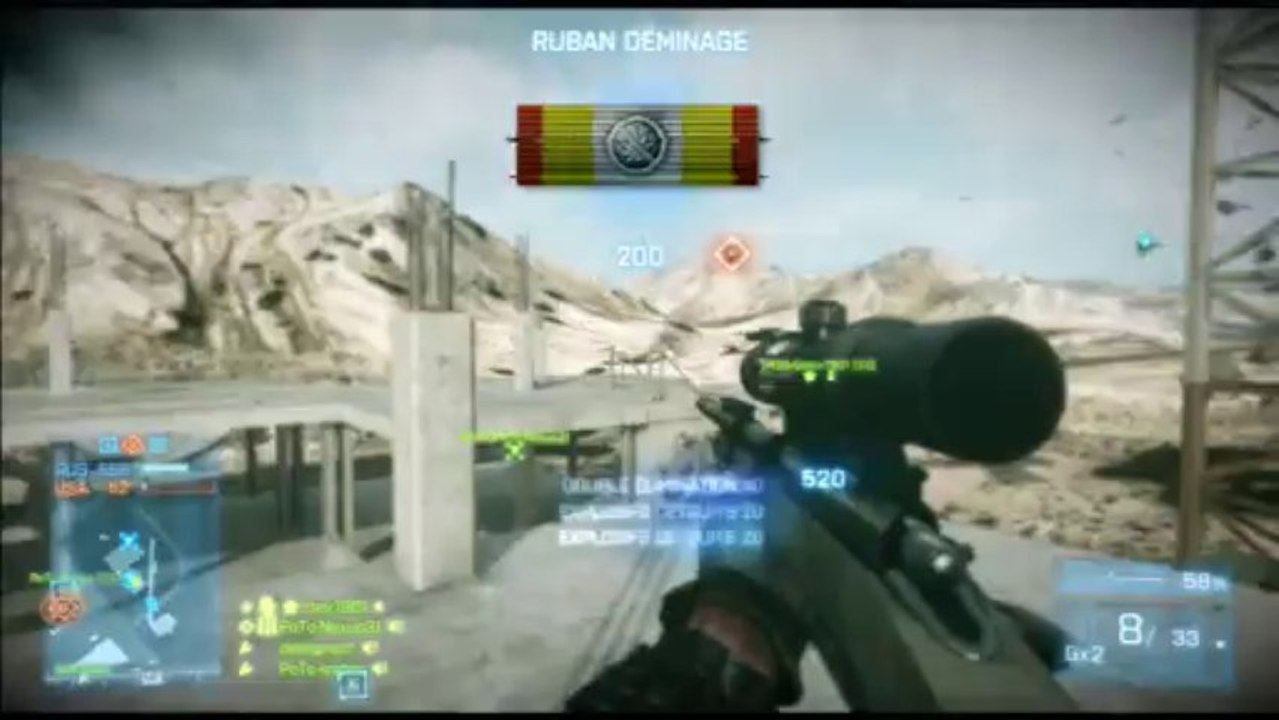BF3-DESTRUCTION D'UN CHAR AU SNIPE