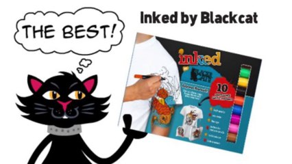 "Inked" Permanent Fabric Markers for D.I.Y. T-Shirt Decorating -Training.