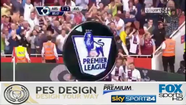 Arsenal 1-3 Aston Villa highlights - Pes Design®