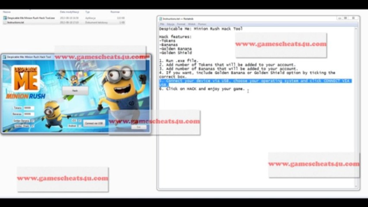 Despicable Me Minion Rush Cheats Banana, Tokens, Golden Shield
