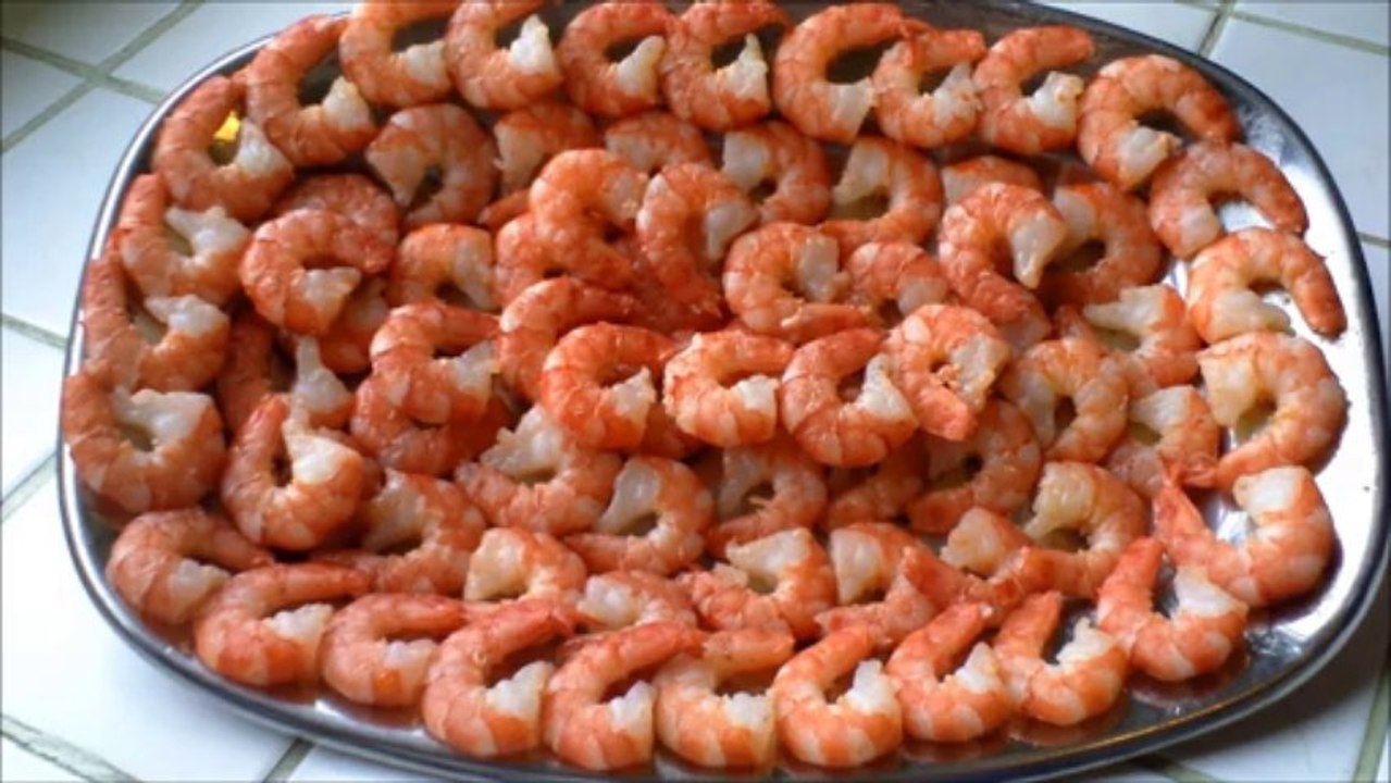 Les crevettes à l'ail