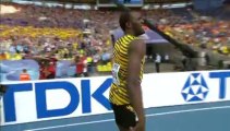 Usain Bolt et la Jamaïque champions du monde du relais 4x100 m