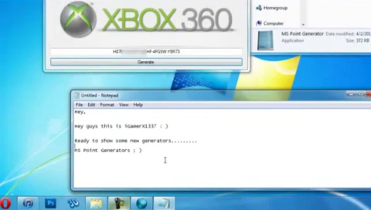 XBOX LIVE Microsoft Point Generator August 2013