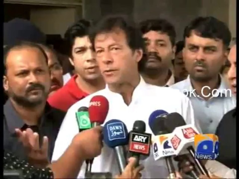 Imran on Elections Rigging 18-8-2013