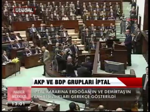 AKP VE BDP GRUPLARI İPTAL.