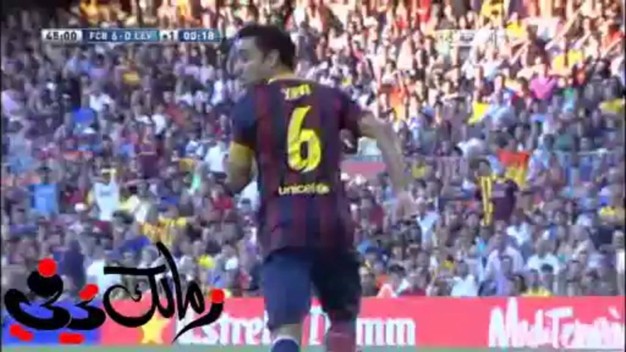 هدف برشلونه السادس فى ليفانتي  شافي