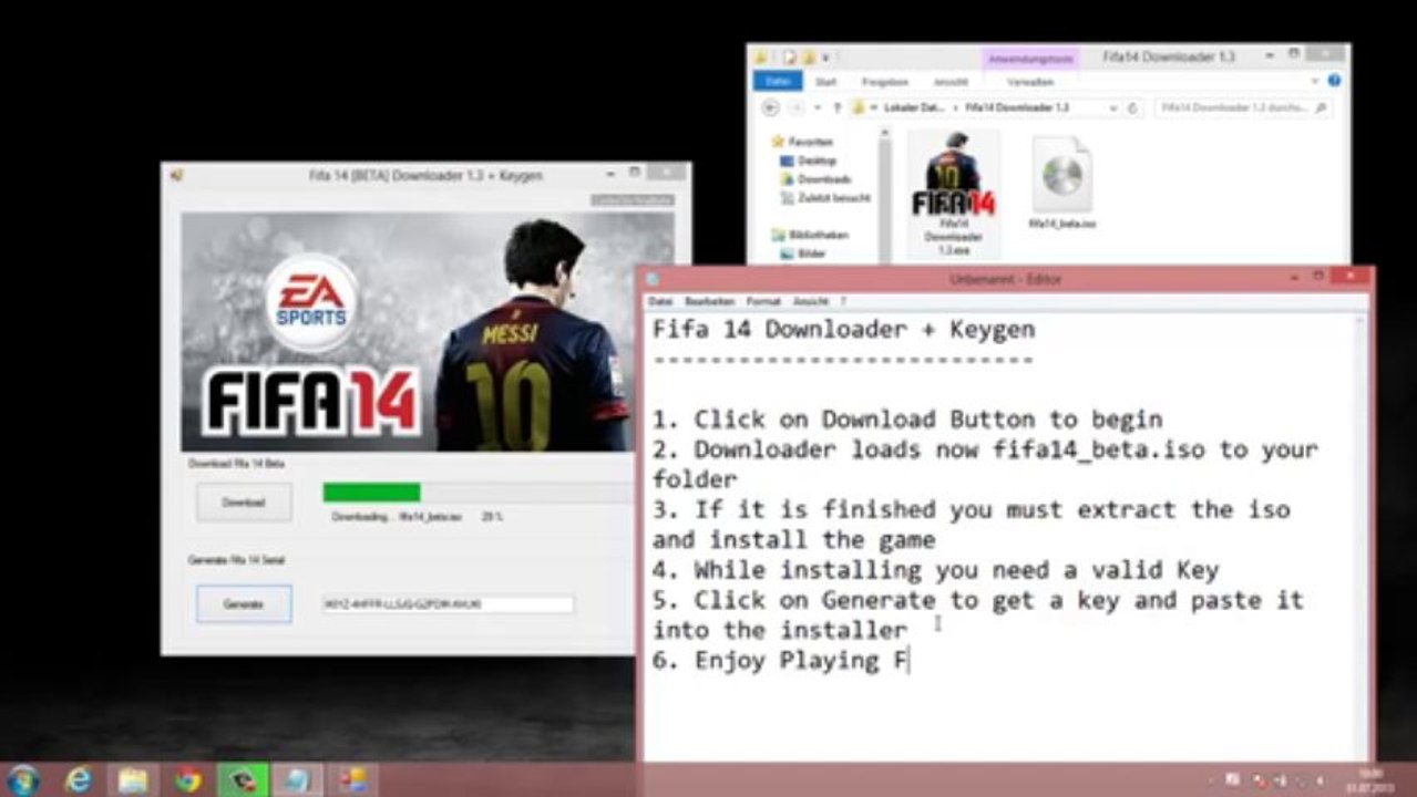 FIFA 14 [BETA] Downloader + Keygen _ August 2013 _ DIRECT DO