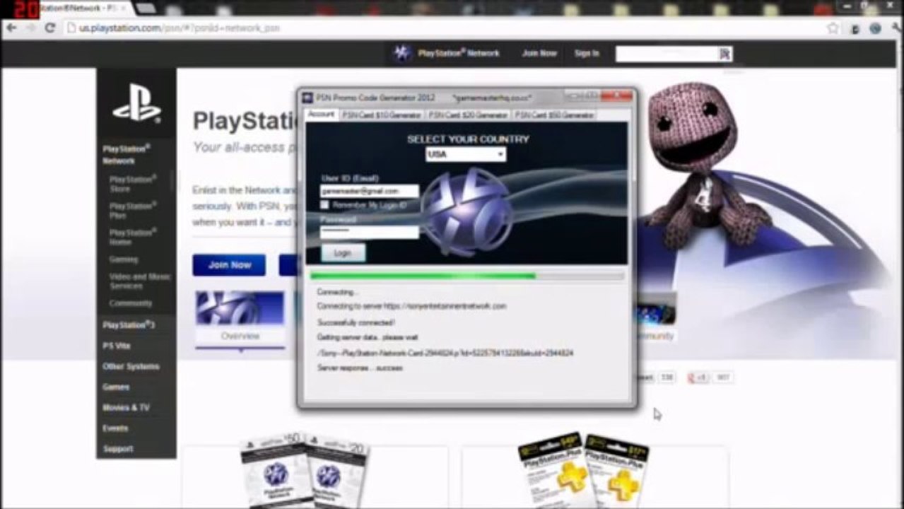 PSN Code Generator 2013 - No Survey - Working