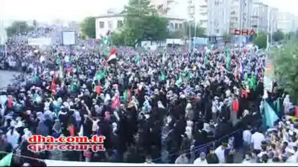 Diyarbakır' da Hüda-par' ve Altan Tan'ın katılımıyla  Mursi'ye Destek Mitingi 18.8.2013