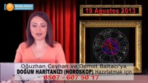 YENGEÇ Burç Yorumu 19 Ağustos 2013 Astrolog DEMET BALTACI - Bilinç Okulu  ( Astroloji, astrolgy, horoskop, daily horoscope, sign, burçlar, burcu, astrolojik )