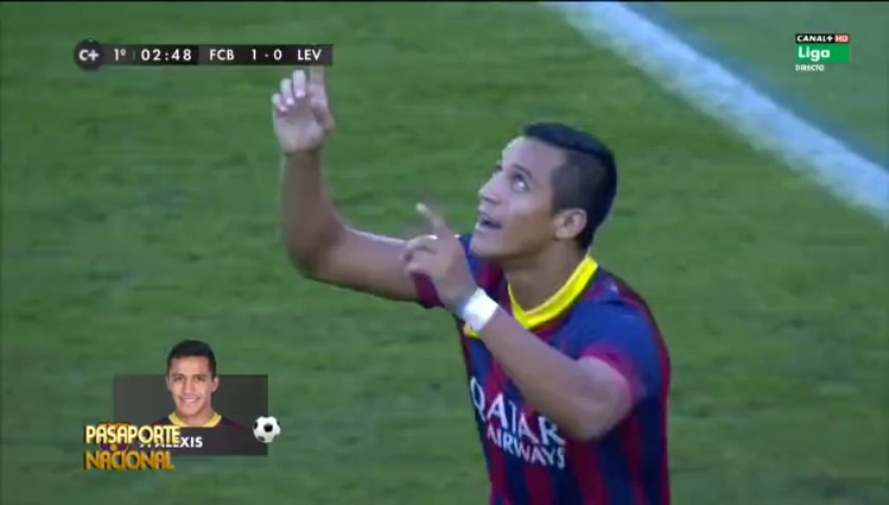 Alexis Sanchez Vs Levante [18-08-2013]