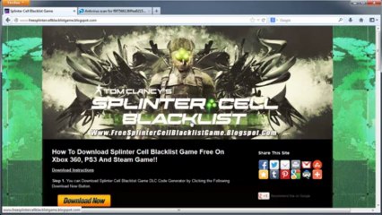 Splinter Cell Blacklist Game DLC Code Download