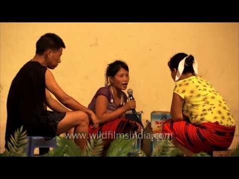 Ao Naga presenting cultural play