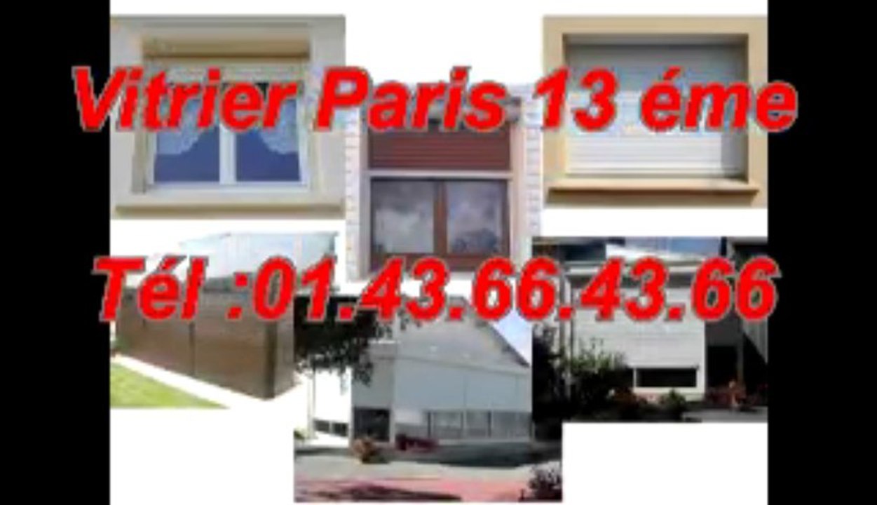 Vitrier Paris 13 eme Tél :01.43.66.43.66 Test 68