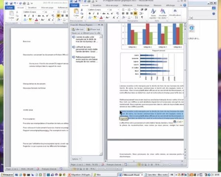 Formation Office Word 2010: Utilisation du presse-papiers