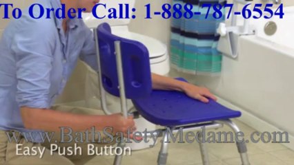 White Shower Chair for Elderly Bathroom Saftey