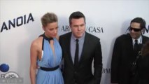Amber Heard's wardrobe malfunction at Paranoia premiere