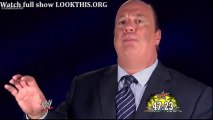 #Paul Heyman on Summer Slam 2013 CM Punk vs Brock Lesnar