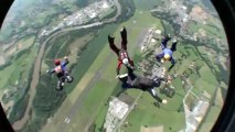 PARACHUTISME - CHAMPIONNATS DE FRANCE VICHY 2013 – VR4 « Etbimnicestflow Saut 7»- 11aout13