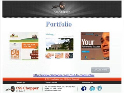 Best PSD to Modx Development Service@CSS Chopper
