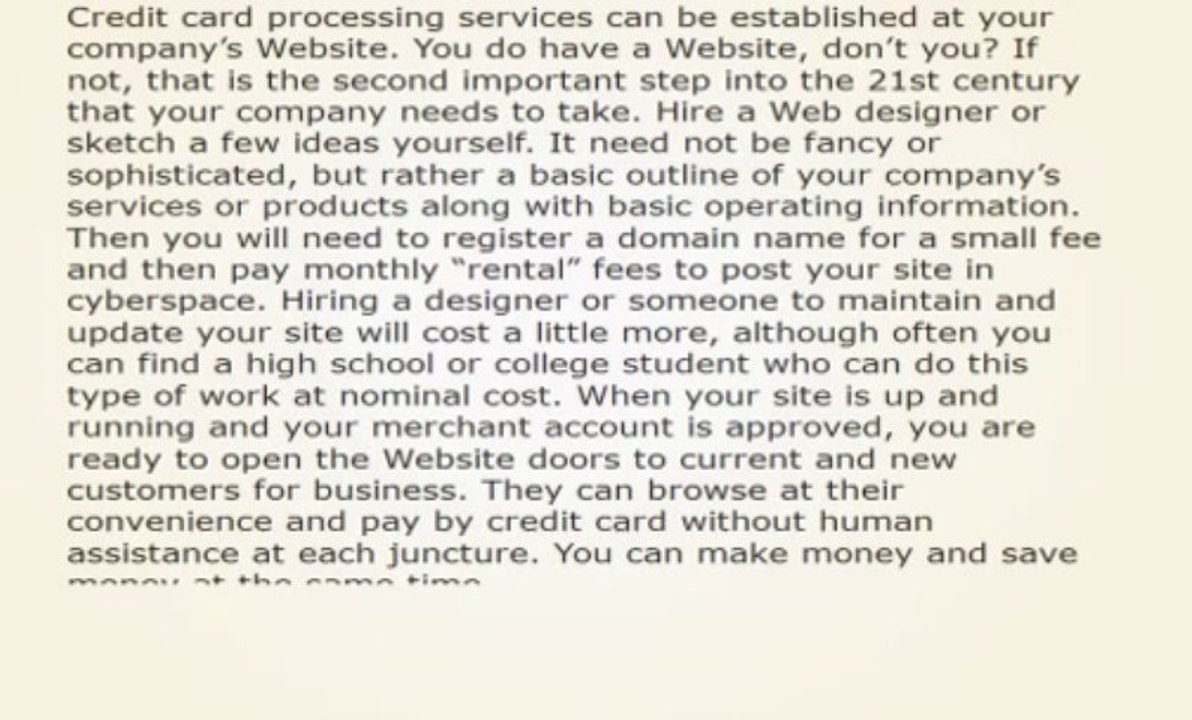 Do You Need Credit Card Processing Services