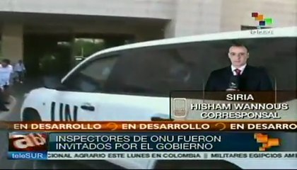 ONU llega a Siria para investigar armas químicas