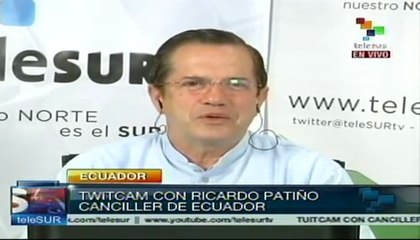 Twitcam con el canciller de Ecuador, Ricardo Patiño