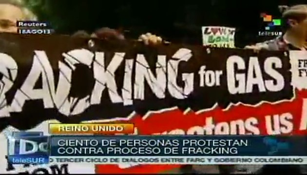 RU: protestas contra uso de fracking para extracción de crudo