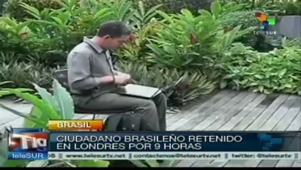 Londres: retienen a pareja de quien publicó espionaje de EE.UU.