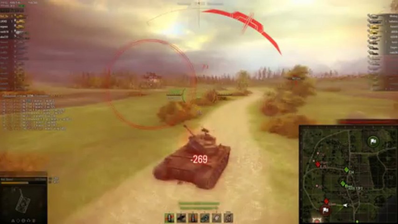 Patton на Мурованке. Зачистка холма с помощью УВН орудия.