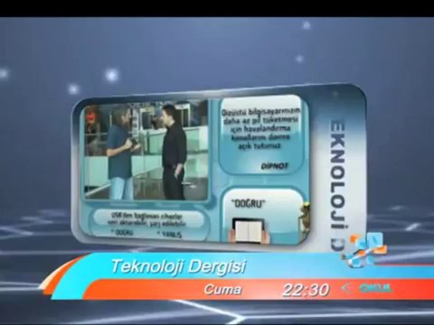 Teknoloji dünyası Teknoloji Dergisi ile 22.30'da evinizde
