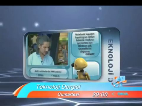 Teknoloji meraklıları, Teknoloji Dergisi bugün 20.00'de sizlerle