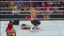 Summer Slam Natalya w/ Cameron & Naomi vs Brie Bella w/ Eva Marie & Nikki Bella