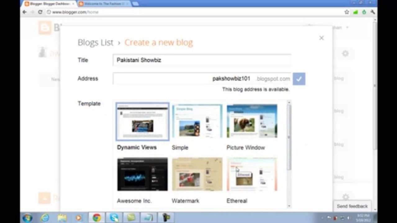 Blogger in Urdu Lesson 02