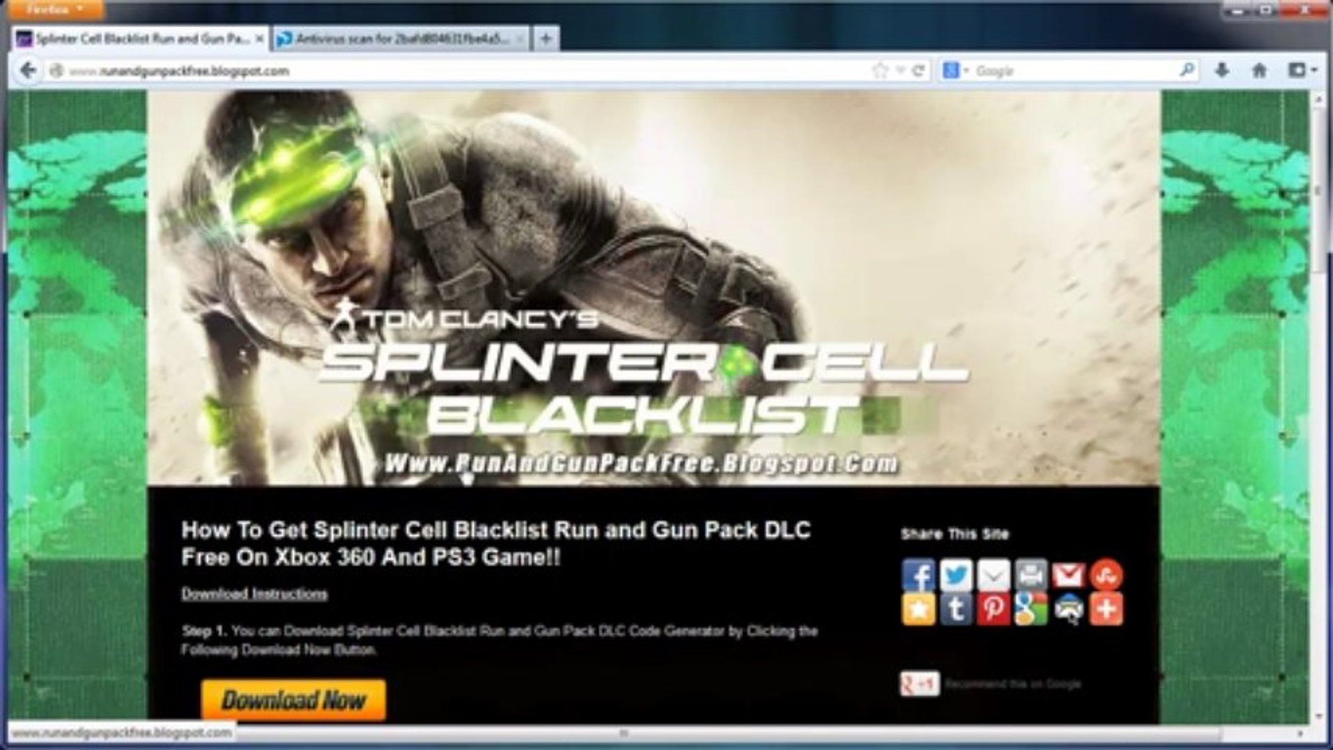 Splinter Cell Blacklist Run and Gun Pack DLC Free on Xbox 360 And PS3 -  video Dailymotion