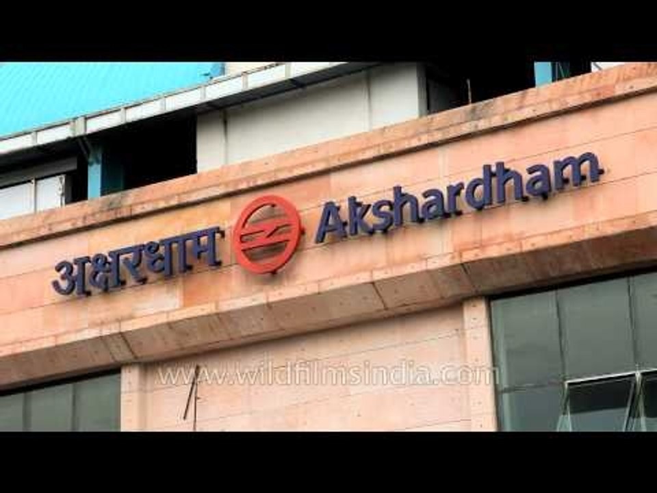 The main entry at Akshardham Metro Station