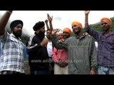 During the annual rally procession of Sikhs at Sri Hemkunt Sahib