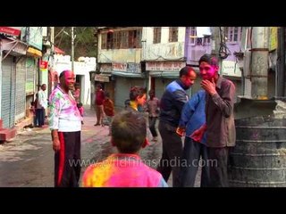 Sharing the joy of Holi : Mussoorie