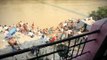Devotees taking holy dip in River Ganga in quick motion, Rishikesh