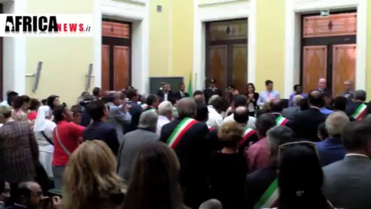 19 agosto 2013 - discorso dei sindaci calabresi alla ministra Kyenge