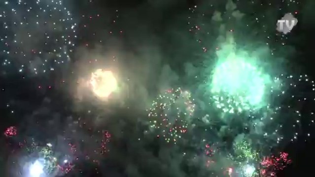 Juan les Pins - Feux d'artifice du 15 août - Le bouquet final !
