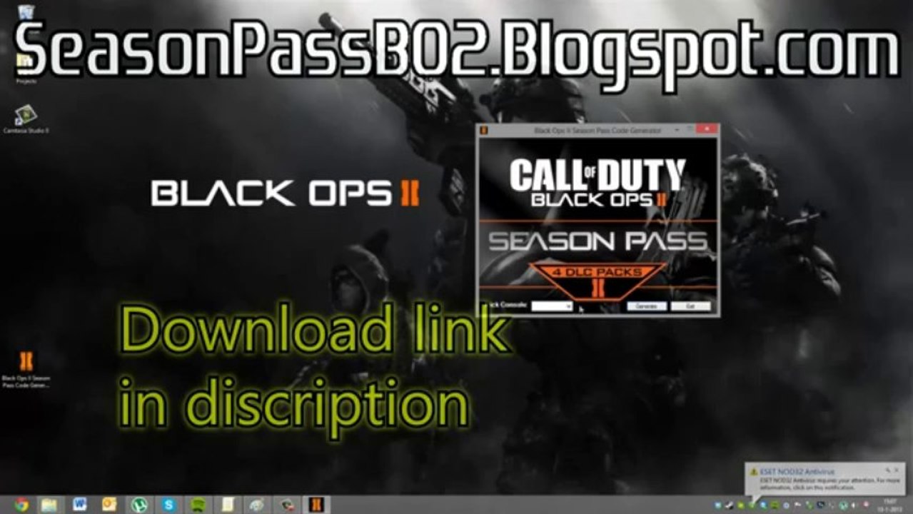 Latest Black Ops 2 Season pass code generator august 2013