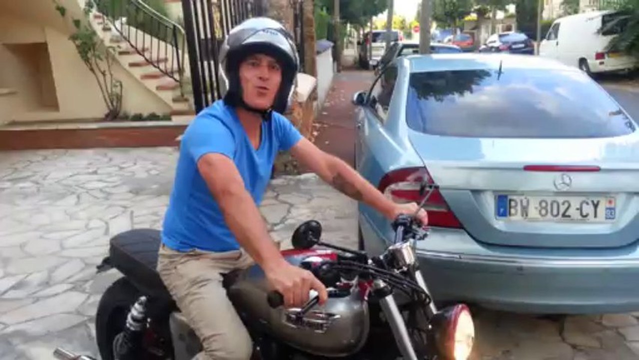 Triumph T100 1er roulage de Laurent